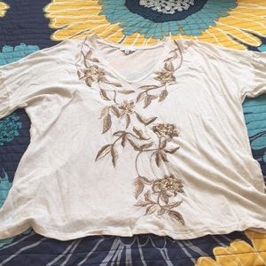 Embroidered Lucky Brand T-Shirt